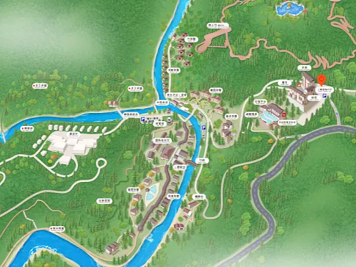 北林结合景区手绘地图智慧导览和720全景技术，可以让景区更加“动”起来，为游客提供更加身临其境的导览体验。